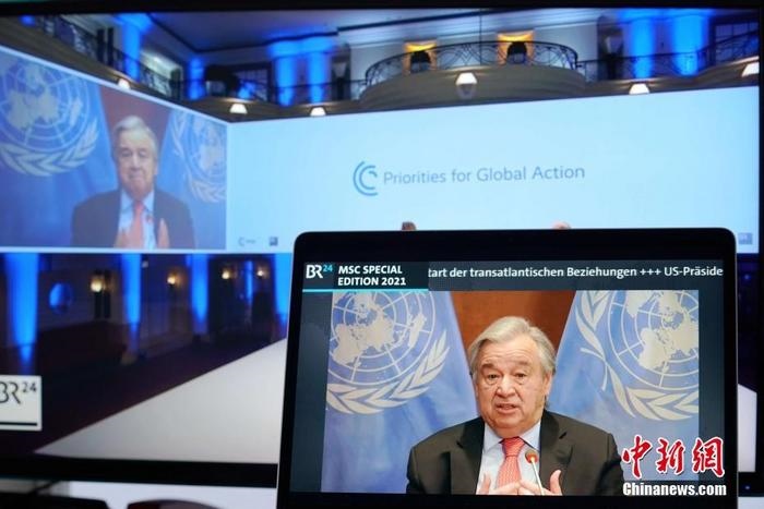 資料圖：聯(lián)合國(guó)秘書長(zhǎng)古特雷斯。
<a target='_blank' href='http://www.chinanews.com/'>中新社</a>記者 彭大偉 攝