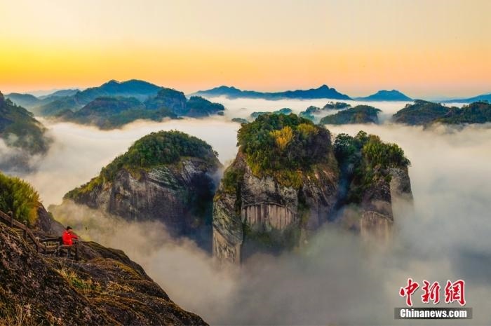 武夷山天游云海。黃海 攝