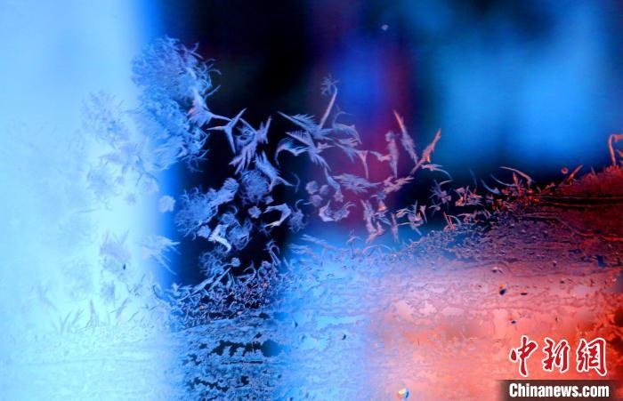 點(diǎn)點(diǎn)冰花像一個(gè)個(gè)小精靈?！O書程 攝