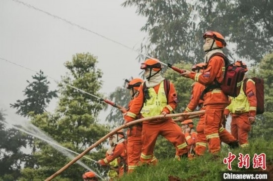 演練現場。瀘州消防供圖