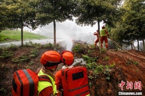 演練現場。瀘州消防供圖