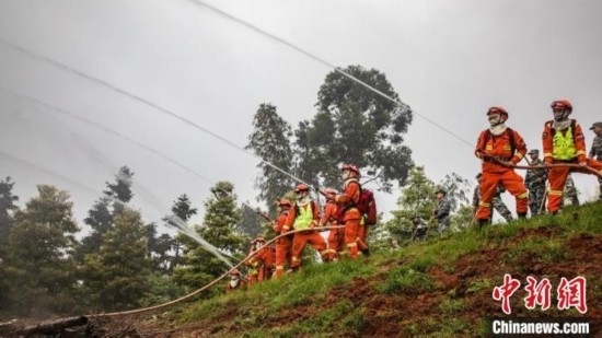 演練現場。瀘州消防供圖