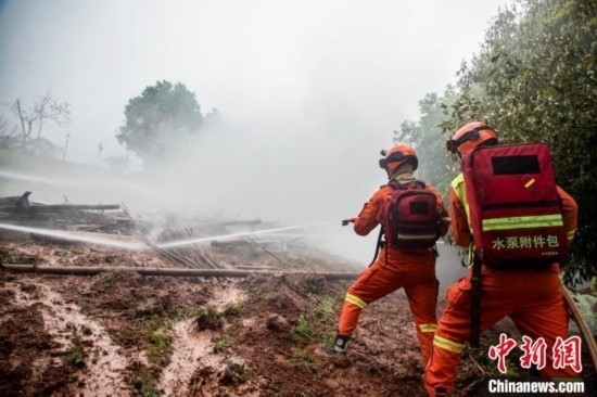 演練現場。瀘州消防供圖