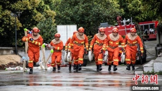 演練現場。瀘州消防供圖
