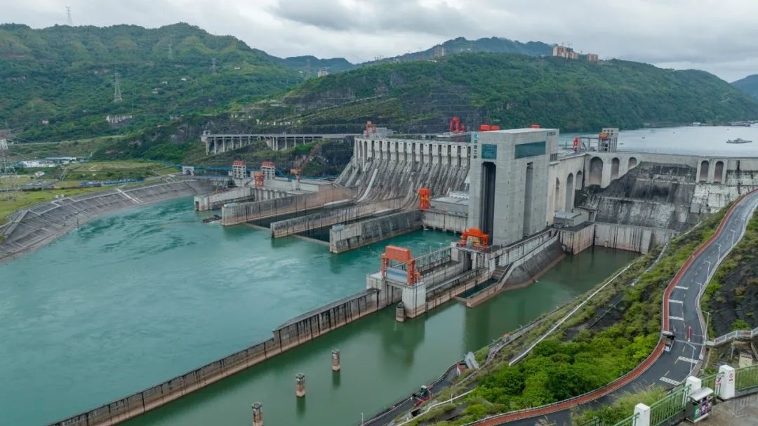 航拍向家壩升船機(jī)。受訪者供圖