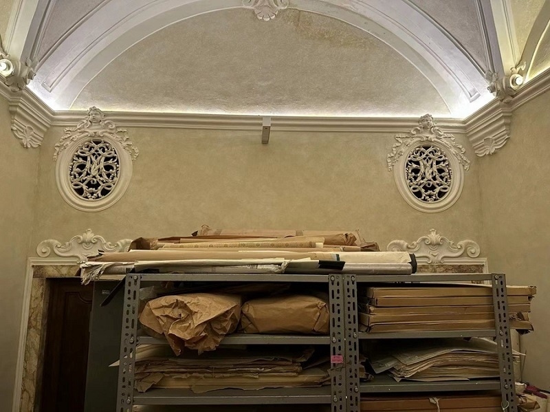 美第奇洛倫佐圖書館保存古籍。中藝國(guó)際供圖