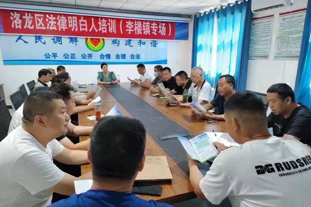 河南省洛陽(yáng)市洛龍區(qū)李樓司法所開展《民法典》專題普法講座暨“法律明白人”培訓(xùn)。河南省司法廳供圖