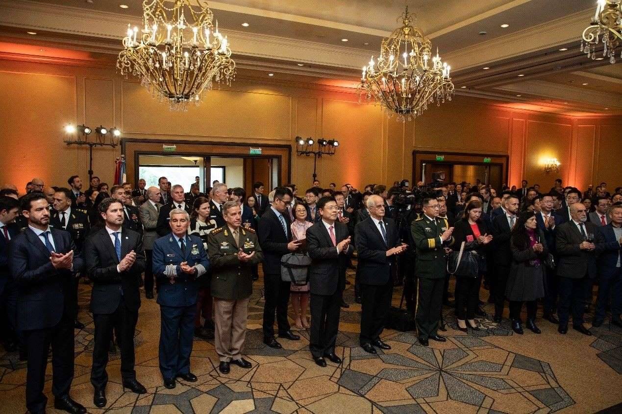 招待會現(xiàn)場氣氛熱烈友好。中國駐阿根廷大使館供圖