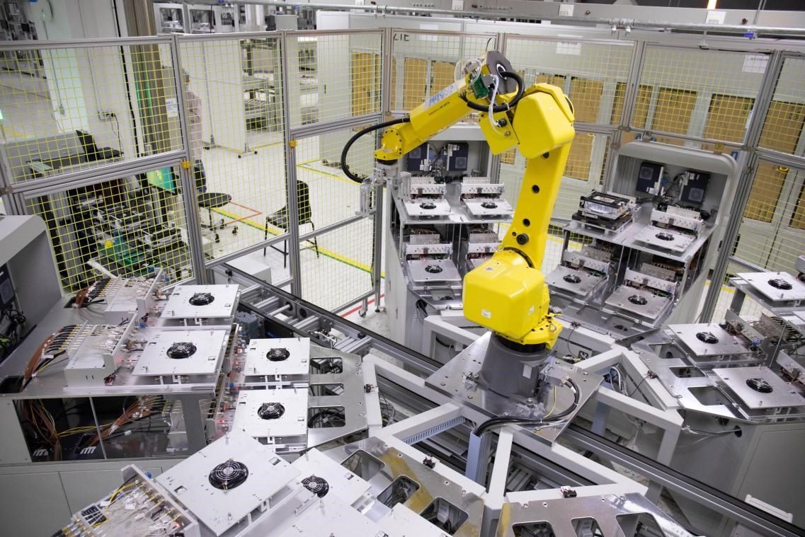 中興通訊“5G全連接智能工廠”。受訪者供圖