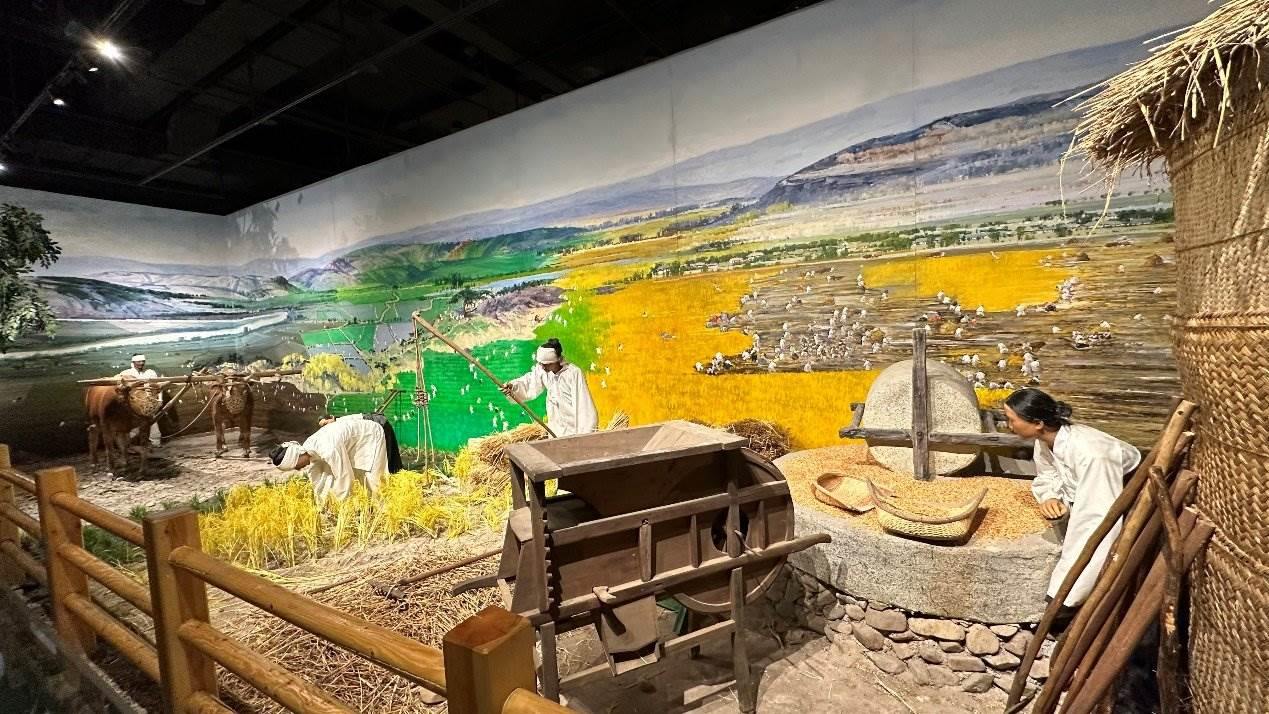 《朝鮮族民俗陳列》展廳。人民網記者 金洪花攝