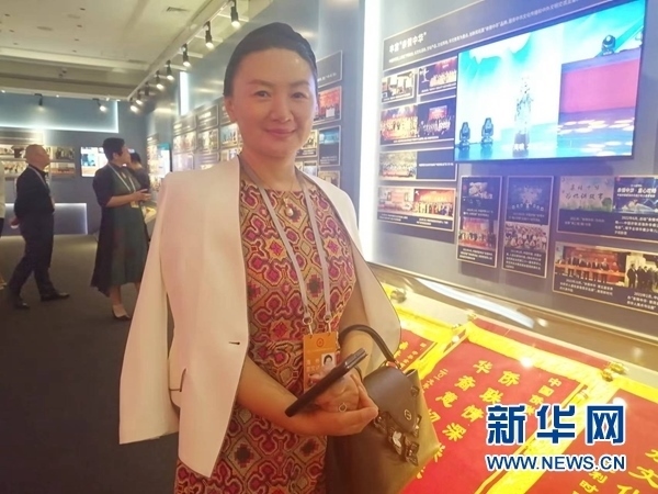 英國川商聯(lián)合總會會長宋汶栗。新華網(wǎng)記者 侯強 攝