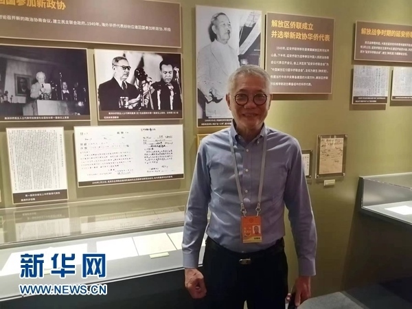 印尼廣東社團聯(lián)合總會總主席張錦泉。新華網(wǎng)記者 侯強 攝