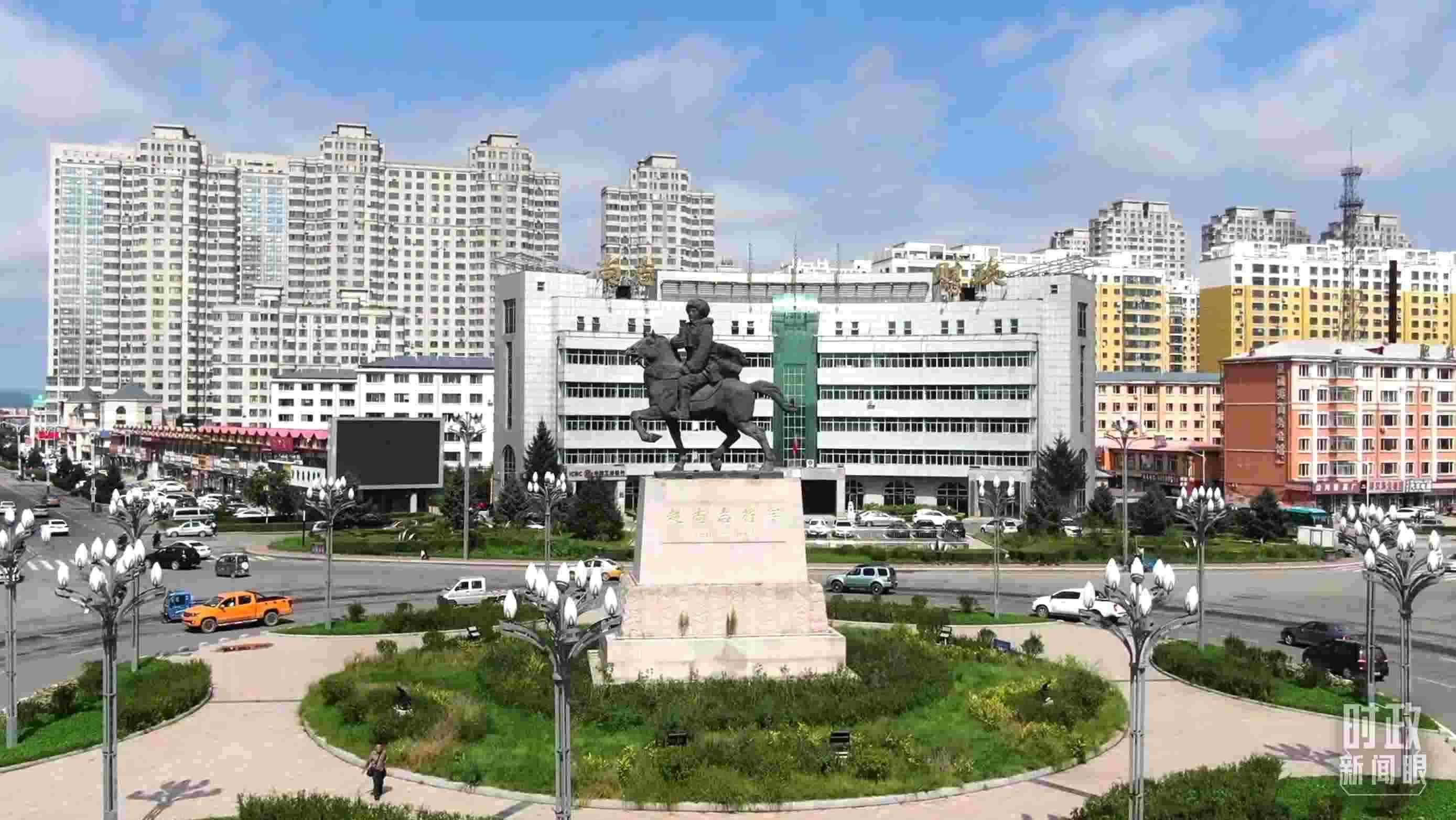 △哈爾濱市尚志市航拍。（總臺(tái)央視記者張耿生拍攝）