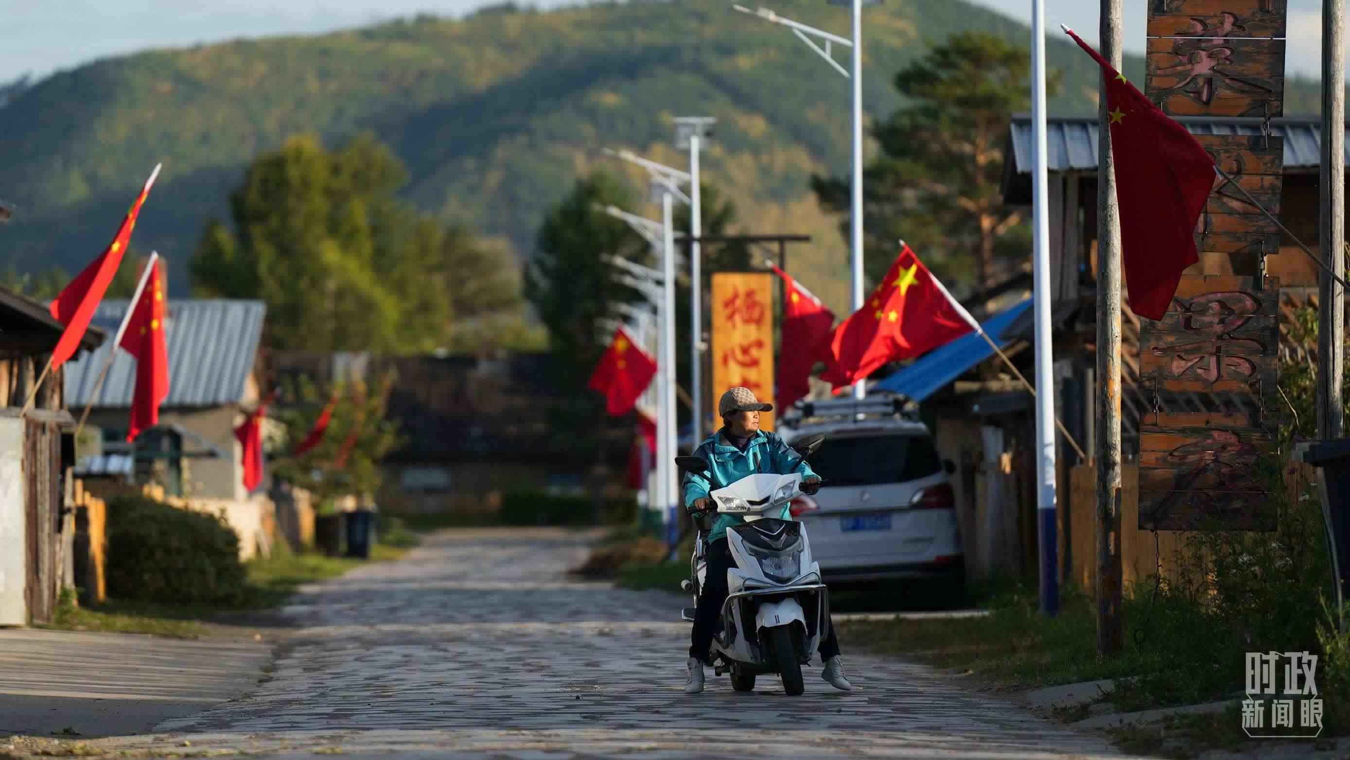 △北極村里民宿眾多。（總臺國廣記者李晉拍攝）