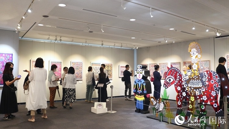 到場(chǎng)民眾觀看展覽。人民網(wǎng) 許可攝