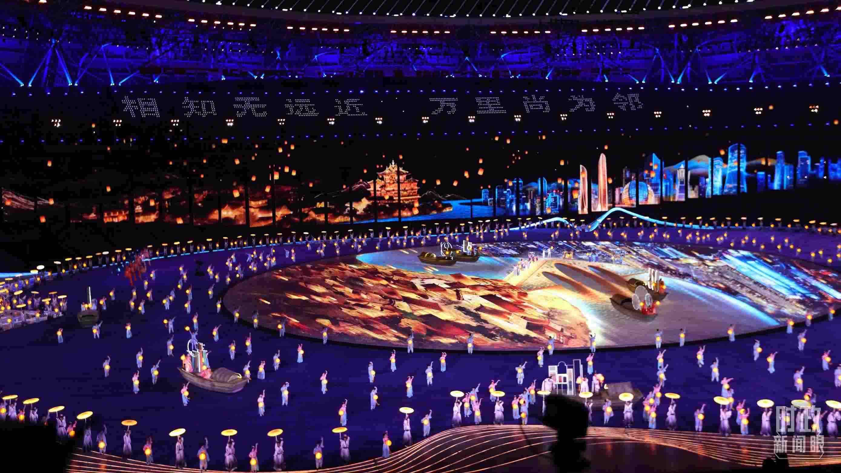 △杭州第19屆亞運會開幕式。（總臺央視記者魏幫軍拍攝）