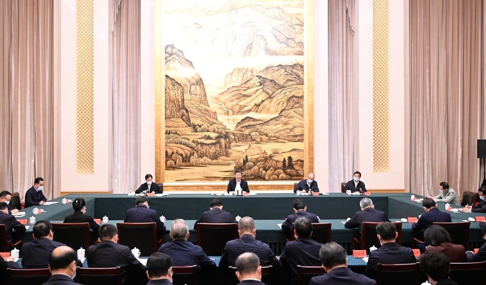  2023年5月17日上午，習(xí)近平在西安聽取陜西省委和省政府工作匯報并發(fā)表重要講話。