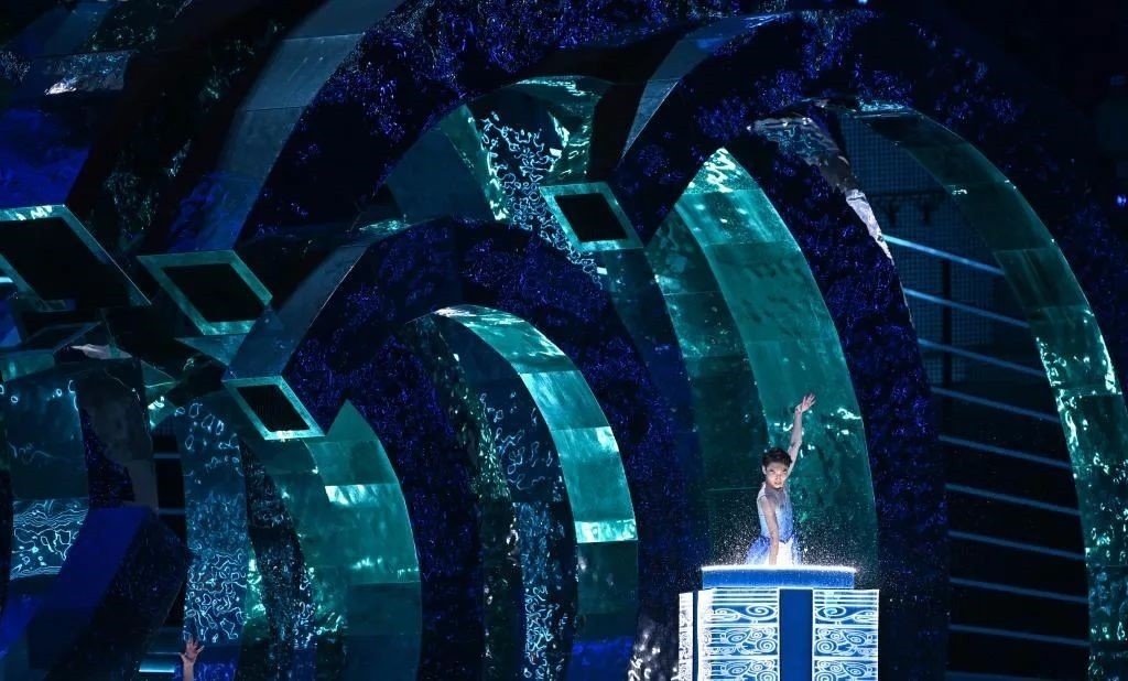 △9月23日，杭州第19屆亞洲運動會開幕式迎賓表演《水潤秋輝》。