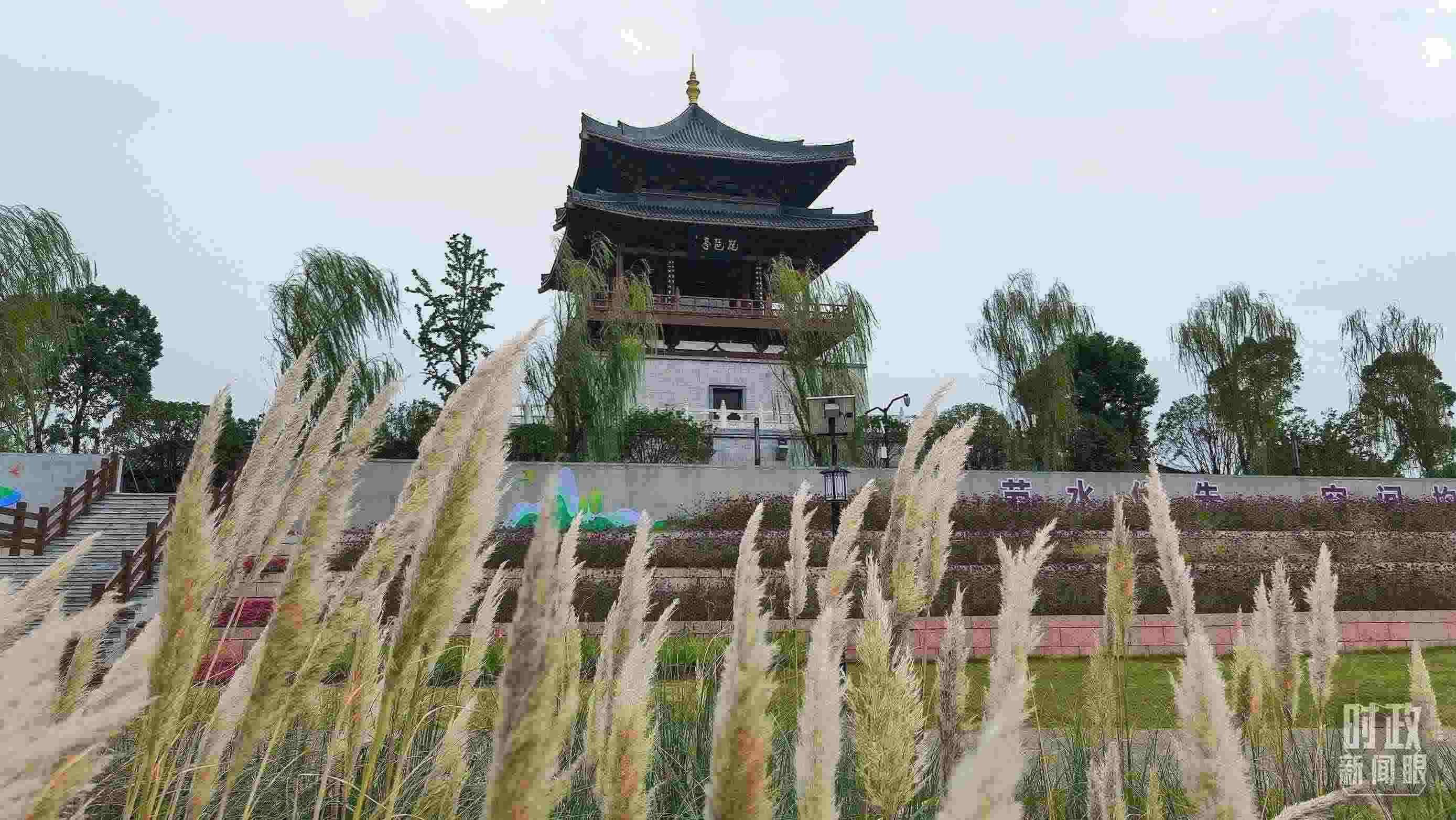 △長(zhǎng)江國(guó)家文化公園九江城區(qū)段。（總臺(tái)央視記者程鋮拍攝）