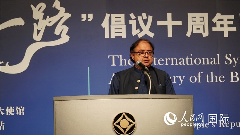 巴基斯坦駐日大使塔拉爾發(fā)言。人民網(wǎng) 蔣曉辰攝