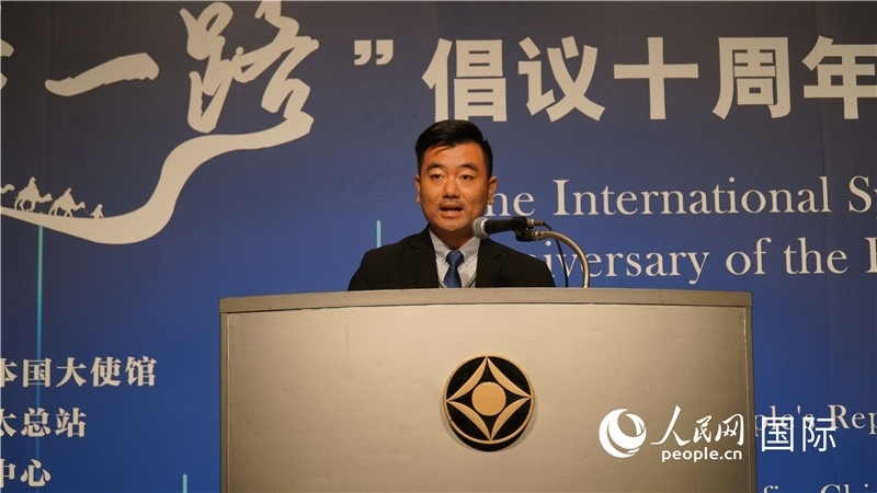 泰中“一帶一路”研究中心主任威倫發(fā)言。人民網(wǎng) 蔣曉辰攝