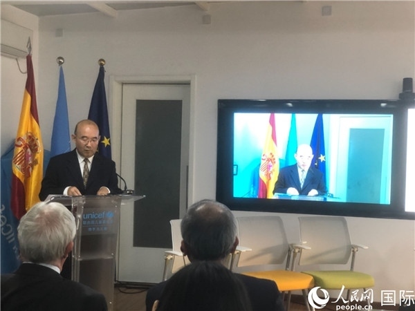 生態(tài)環(huán)境部應(yīng)對氣候變化司一級巡視員孫楨在研討會上致辭。 人民網(wǎng)記者 趙健攝