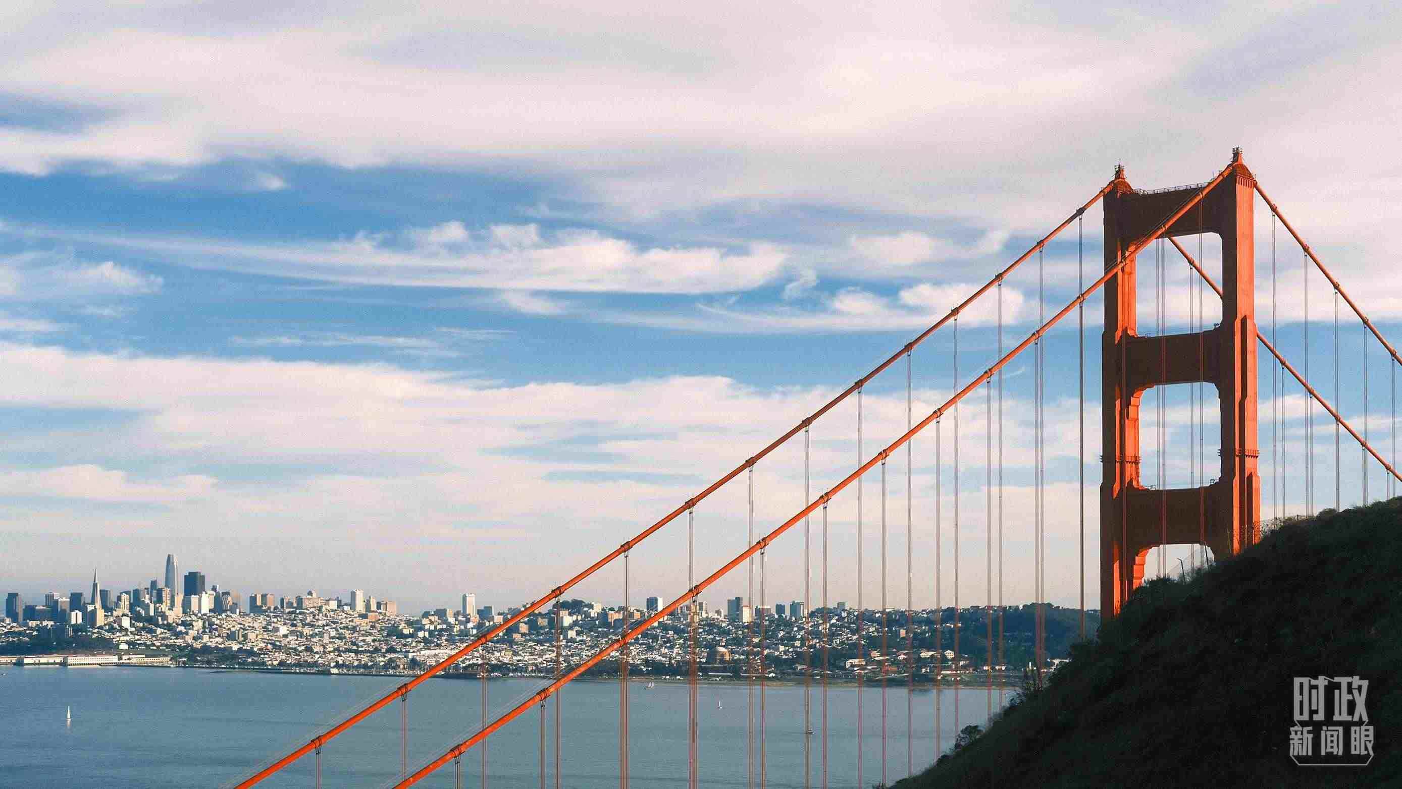 舊金山，金門大橋。（總臺央視記者盧心雨拍攝）