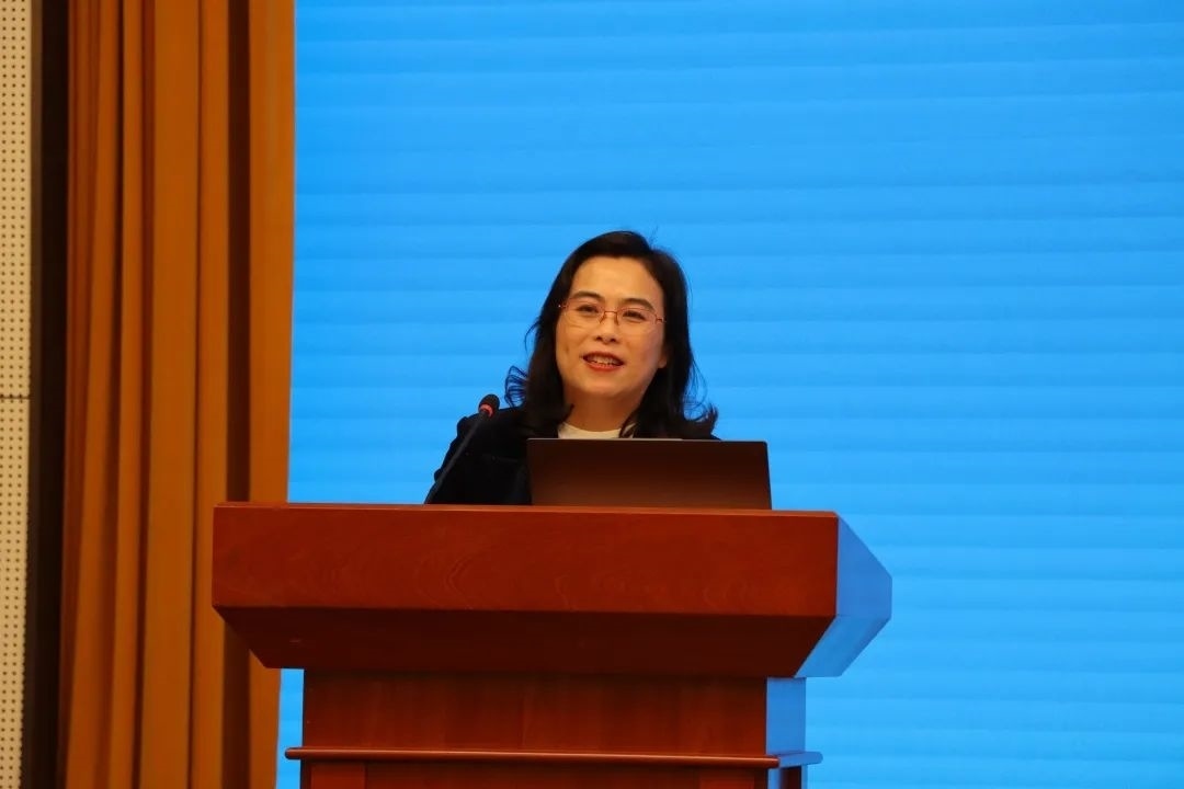 浙江師范大學(xué)副校長張建珍致辭。主辦方供圖