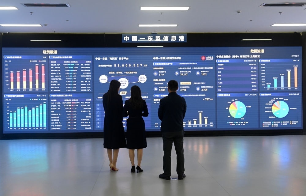 中國—東盟信息港股份有限公司展廳。