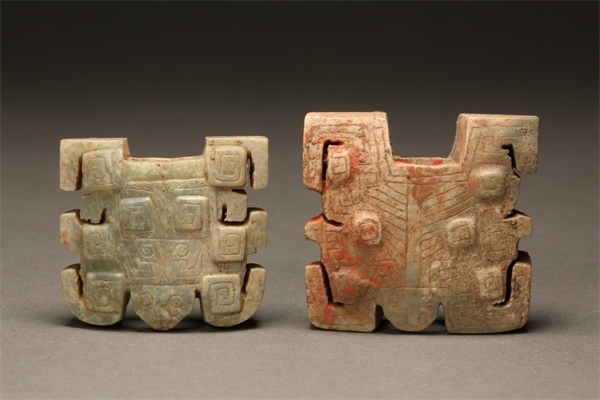 獸面形玉飾件。國家文物局供圖