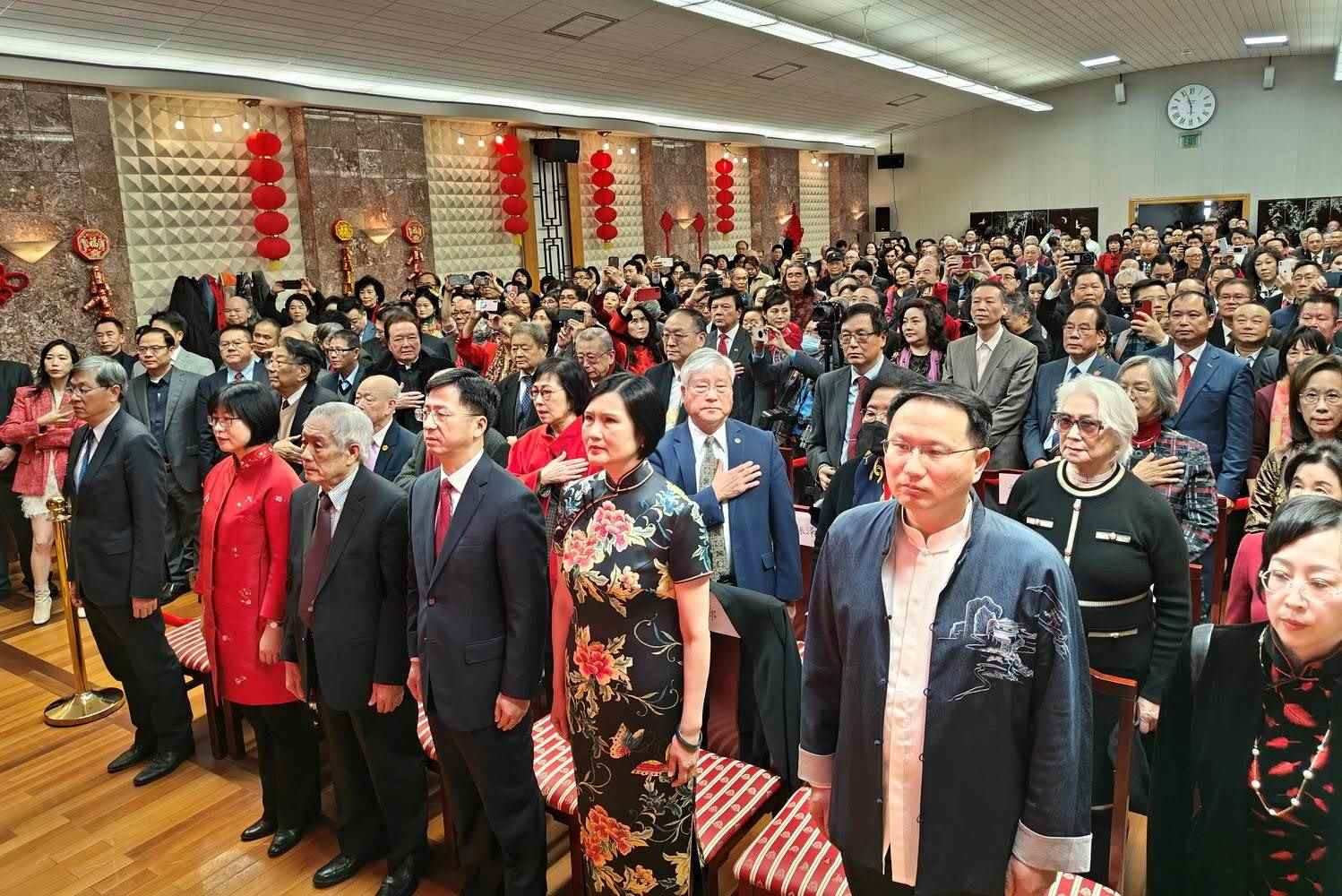 領(lǐng)區(qū)各州代表參加招待會。主辦方供圖