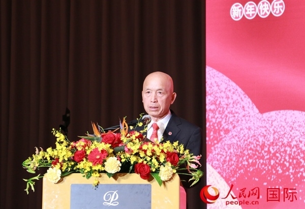 全華聯(lián)理事長賀乃和致辭。人民網(wǎng) 許可攝