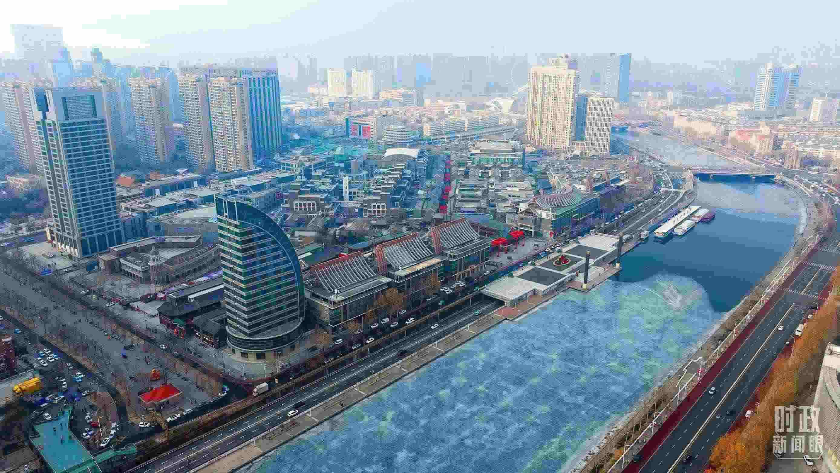 △天津航拍。（總臺記者劉功河拍攝）