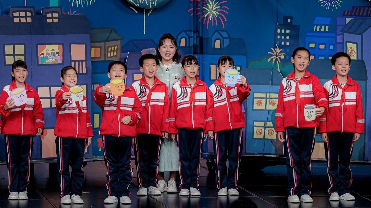 湖南省懷化市會同縣粟裕希望小學田野詩班彩排現(xiàn)場。主辦方供圖