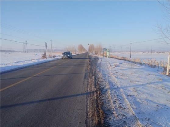 連接德惠市與太興村的德前公路寬闊通暢。德惠市委宣傳部供圖