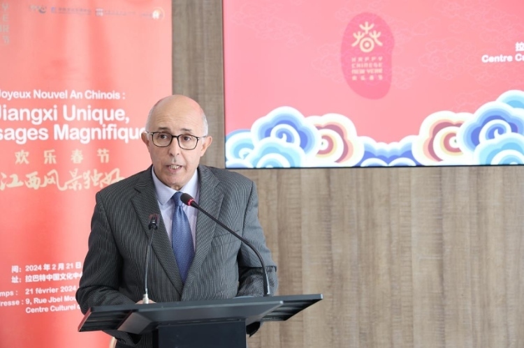 拉巴特文化藝術(shù)遺產(chǎn)復(fù)興協(xié)會(huì)主席德里希致辭。霍晶攝