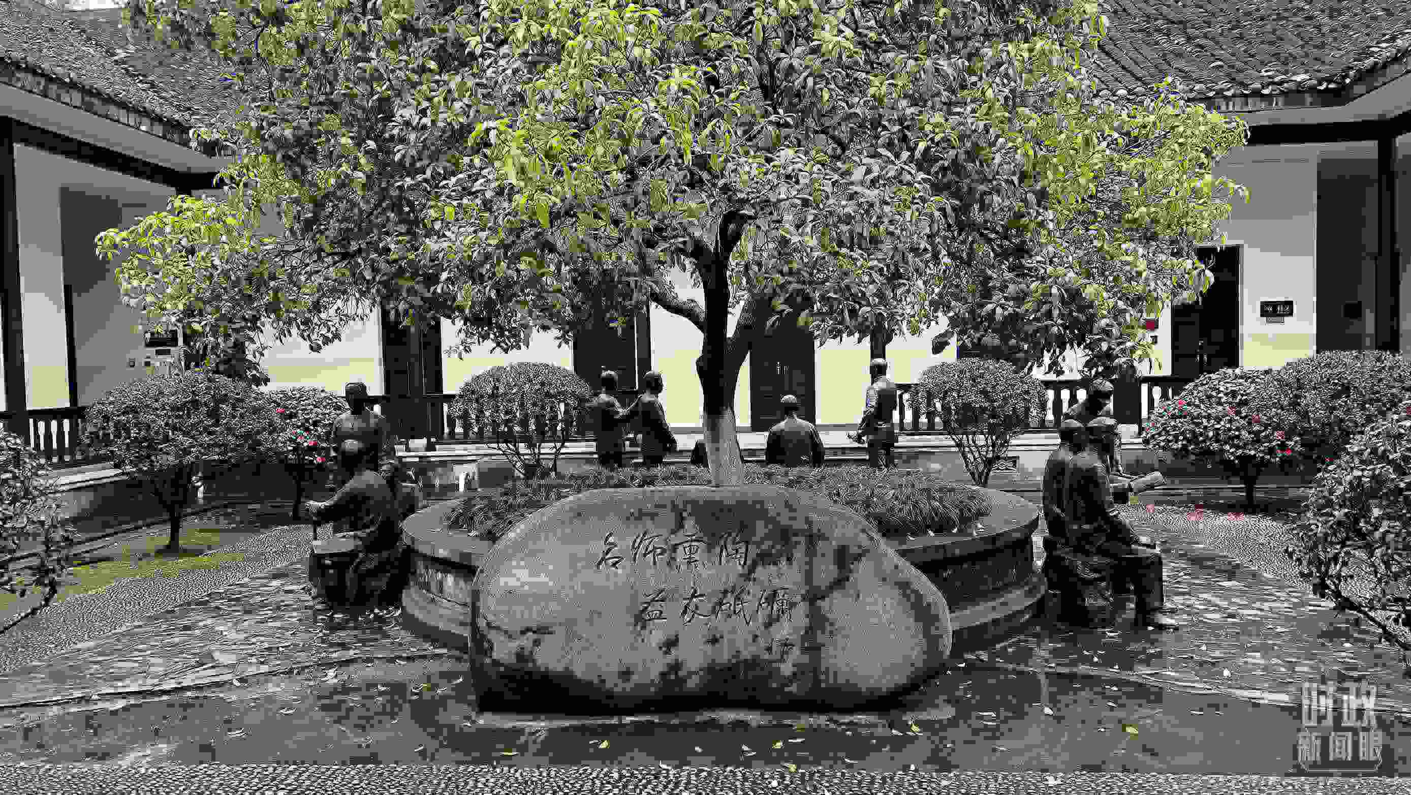 △湖南第一師范學(xué)院（城南書(shū)院校區(qū)）。（總臺(tái)央視記者覃思拍攝）