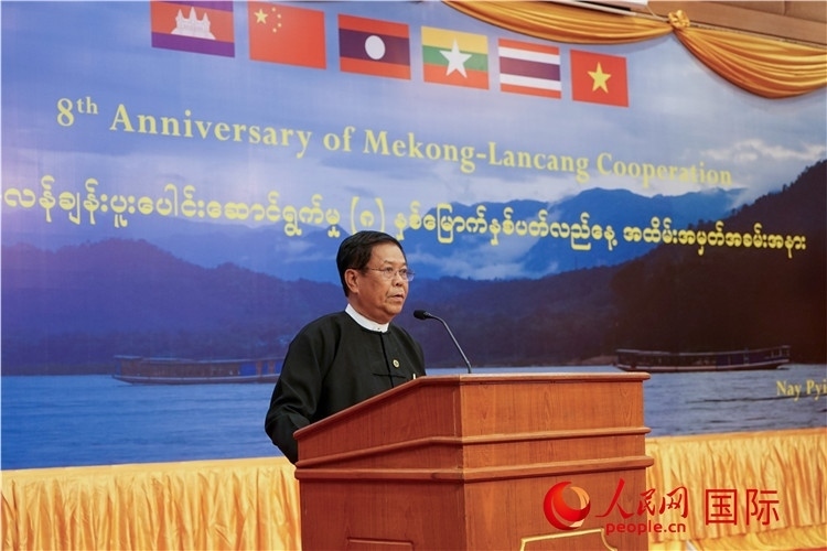 緬甸副總理兼外交部長丹穗致辭。人民網記者 謝佳君攝