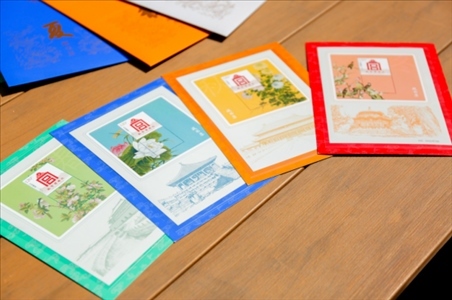 《四季故宮》藏書票。故宮博物院供圖