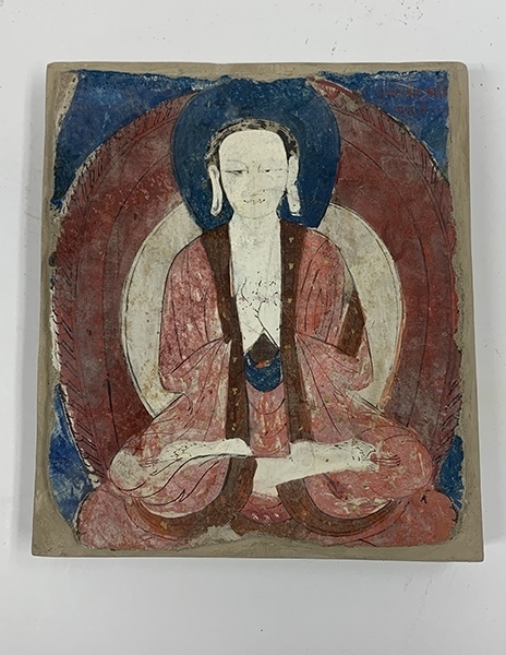 佛像壁畫殘片（暫定名）。國(guó)家文物局供圖