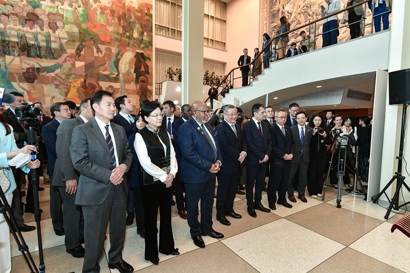 圖為“遇鑒漢字，和合共生”漢字展活動(dòng)現(xiàn)場(chǎng)。（主辦方供圖）