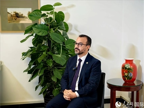 巴西文化部副部長卡西修斯·羅薩接受人民網專訪。人民網記者 符園園攝