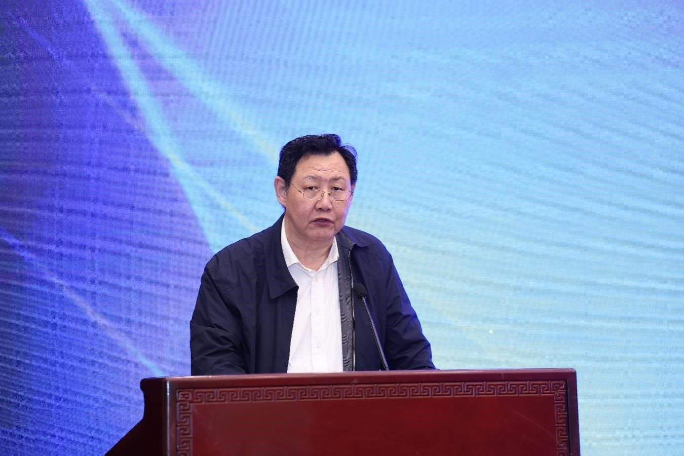 中國物流與采購聯(lián)合會黨委副書記余平致辭。主辦方供圖