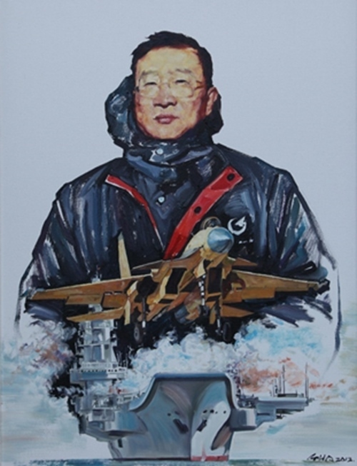 《羅陽(yáng)》油畫。校方供圖