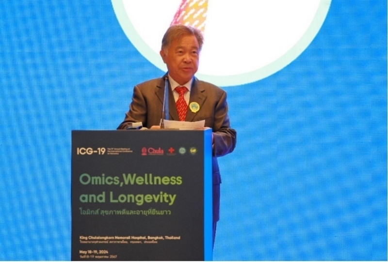 朱拉隆功大學(xué)醫(yī)學(xué)院副院長(zhǎng)沃拉蘇克·肖特勒蘇克發(fā)表主旨演講。主辦方供圖