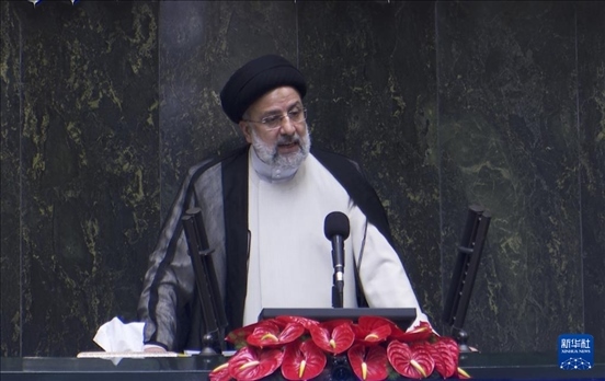 據(jù)伊朗邁赫爾通訊社20日?qǐng)?bào)道，伊朗總統(tǒng)萊希在直升機(jī)事故中遇難。這是2021年8月5日拍攝的易卜拉欣·萊希的資料照片。 新華社發(fā)（賈瓦德攝）