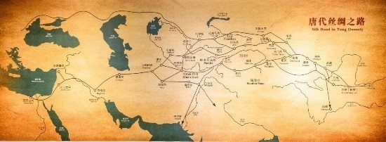 唐代絲綢之路，經(jīng)過(guò)新疆眾多地區(qū)。（圖片來(lái)源：視覺中國(guó)）