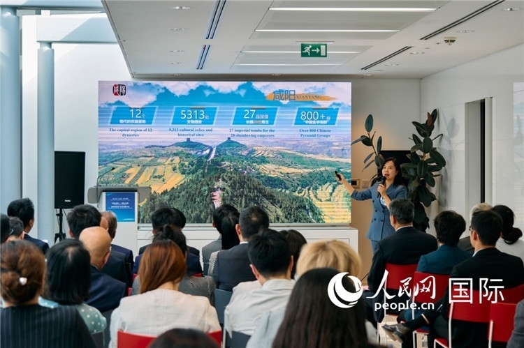 咸陽市招商局局長王苗致辭。