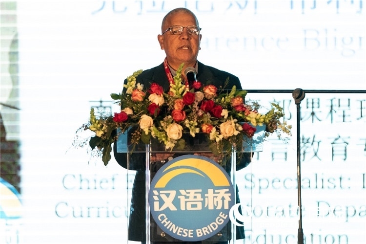 南非基教部專家克拉倫斯·布利格諾特做主旨發(fā)言。人民日?qǐng)?bào)非洲中心分社 希拉茲·莫林?jǐn)z