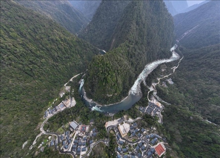 2023年3月10日，云南獨龍江航拍